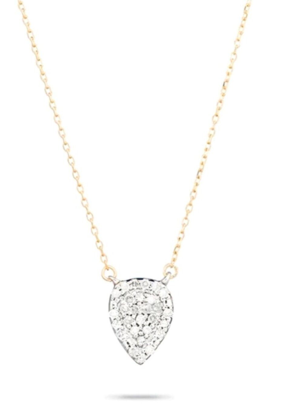 ADINA REYTER Pave' Teardrop Diamond Pendant Necklace